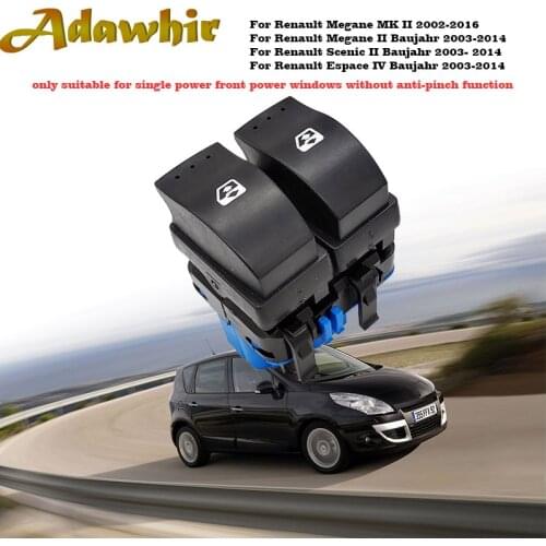 For RENAULT MEGANE II 2 SCENIC II GRAND SCENIC II 2002-2009 ELECT. WINDOW LIFTER SWITCH Button FRONT OE: 8200107772