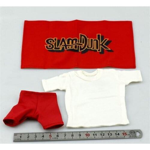 F002 Soldier 1/6 Scale Slam Dunk Xiangbei Sports Shorts T-shirt Towel Set Clothing Accessories for 12 inch Action Figures body