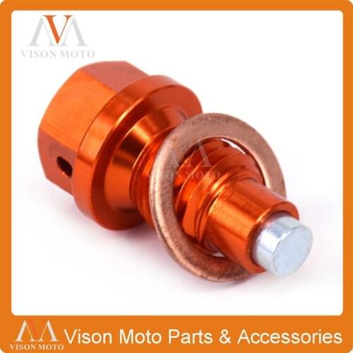Magnetic Oil Drain Plug Bolt For 450-690 SMR SMC SX SXF EXC EXCF EXCR XC XCW XCF 125-530 Enduro Adventure Supermoto Duke