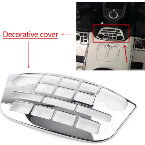 GL 1800 Radio Accent Panel ABS Chrome Decorate For Honda Goldwing GL1800 2001 2002 2003 2004 2005 2006 2007 2008 2009 2010 2011