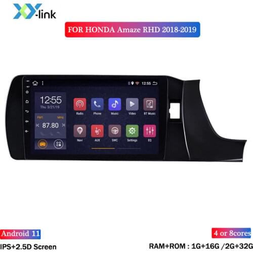 Android 8.1 screen 9 inch Head Unit GPS Navigation Stereo for 2018-2019 HONDA Amaze RHD car radio multimedia player no 2 din dvd