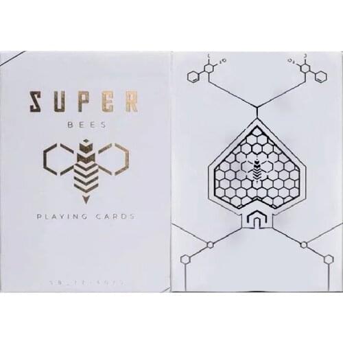 Ellusionist Super Bees Playing Cards White USPCC Bicycle Deck Poker Size Magic Card Games Magic Tricks Props