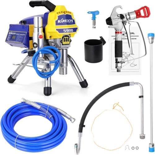 KKmoon TA-5900 Paint Sprayer Plunger Paint Sprayer High-pressure Airless Spraying Machine Electric Internal-feed Painting Tool