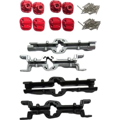 1:12 RC Metal Front and Rear Axle Housing Set Replacement Parts for MN D90 D91 D96 D99S Model Car Trucks DIY Accessory