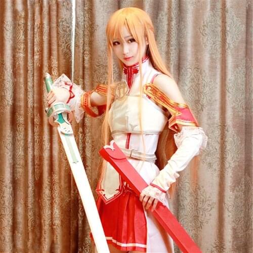 Yuuki Asuna Cosplay Costume Anime Sword Art Online Cosplay Costume Set Sao Yuki Asuna Cos Halloween Clothing