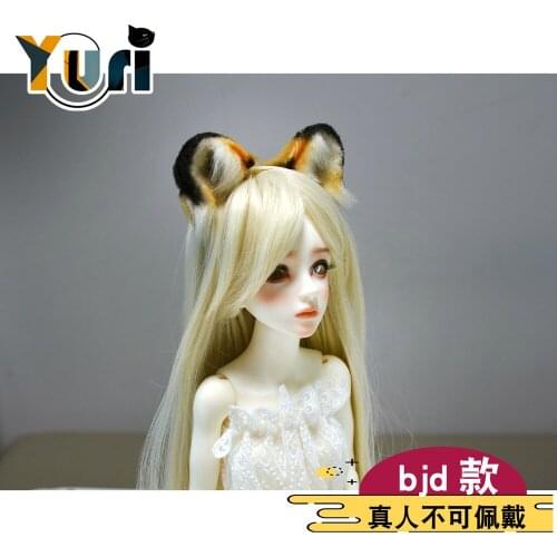 Doll Use BJD Tiger Ear Beast Ear Nekomimi SD DD 1/3 1/4 1/6 BJD Doll Accessory Cute Lovely Cosplay Limit Cos Gift C