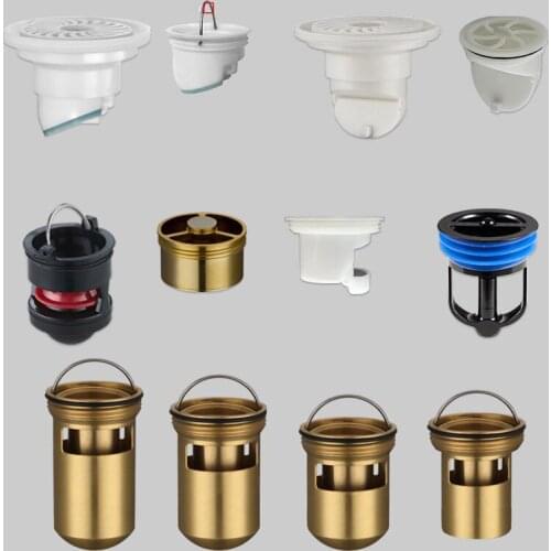 WETIPS Brass Floor Drain Core Floor Odor-proof Drainer Bath Shower Drain Spool Banheiro Cocina Replaceable Fast Drains Core