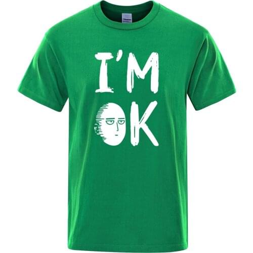 Summer 100% cotton t-shirt Japanese Anime Printed Tops One Punch Man T shirt Fashion cool mens Tshirt casual Saitama Tee Shirt