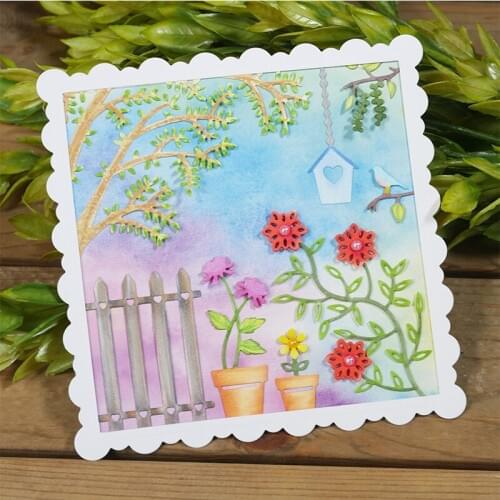 Home Garden View Metal Die Cuts Cutting Dies For DIY Scrapbooking Embossing Paper Cards Making Decorative Craft New 2018 Die