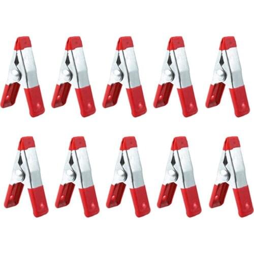 10PCS 2/4/6 Inch Metal Spring Clamp Clip Grip For Woodworking Craft Accessories Convenient Easy Replace Sturdy Durable