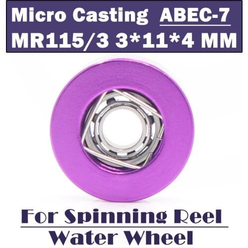 MR115/3-MF Micro Casting Bearing 3x11x4 mm 1PC Use For Spinning Reel Water Wheel Bearings MR115/3 Drum Bearing