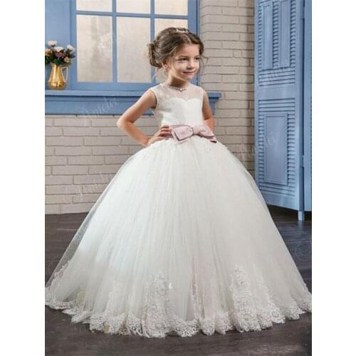 Girls First Communion Dresses For Girls Flower Girl Dress For Weddings Prom Dresses For kids Children Baby Elegant Costume