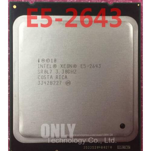 Original Intel Xeon OEM version cpu E5 2643 3.3GHz Quad-Core 10M Cache DDR3 1600MHz FCLGA2011 TPD 130W E5-2643