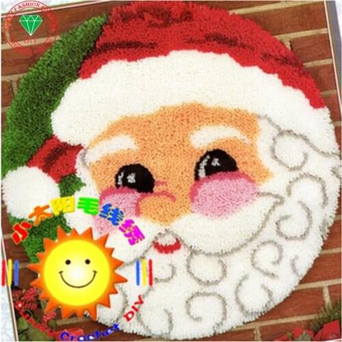 Christmas decoration Needlework Latch hook rug kits Patchwork Carpet embroidery Stitch threads Cross-stitch embroidery cushion