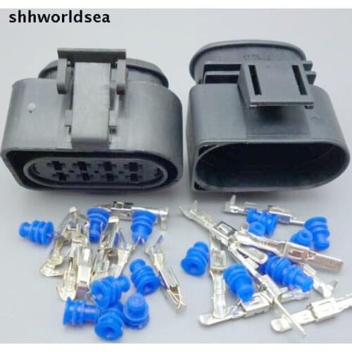 Shhworldsea 50sets 8 Pin 3.5m Car Oil nozzle plug Fuel spray nozzle plug Auto diesel common rail crankshaft sensor connector