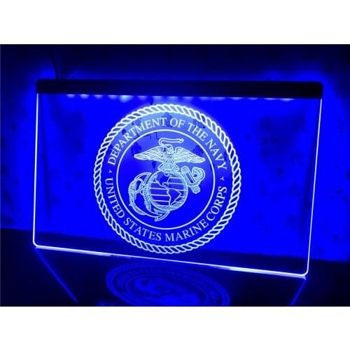 J943- Navy Department Marine Corps led Light Sign