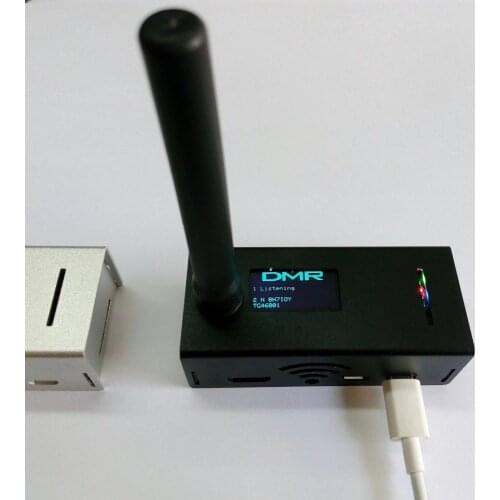 Assembled MMDVM hotspot Support P25 DMR YSF + raspberry pi +OLED +Antenna + 8G TF Card(burn pi-star) + Case