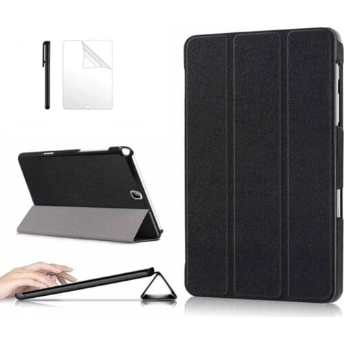 Slim PU Leather Case For Samsung Galaxy Tab A 9.7 SM-T550 SM-T555 SM-P550 P555 Cover For Samsung Tab A 9.7 Inch Case +PenFilm