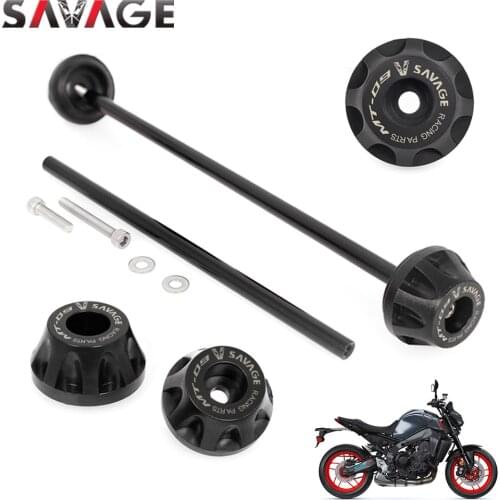 Rear Front Axle Fork Crash Slider For YAMAHA MT 09 SP MT09 Tracer 900/GT FZ09 FJ-09 2014-2021 MT-09 Motorcycle Wheel Protector