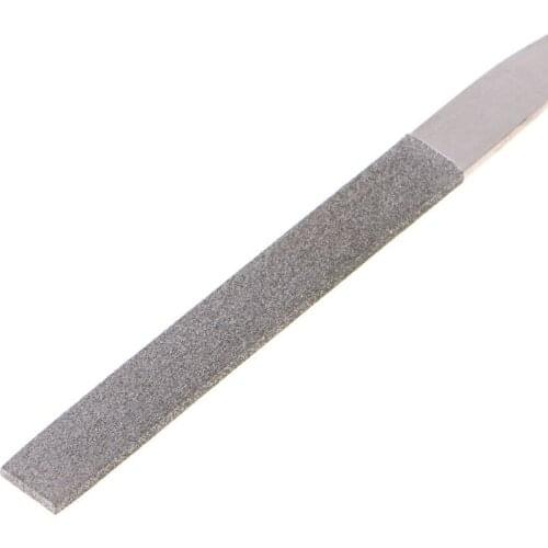1 Pcs 180mm Rubber Handle Long Art Craft Double Side Diamond Coated Flat File Grinding Tool Hand Tool