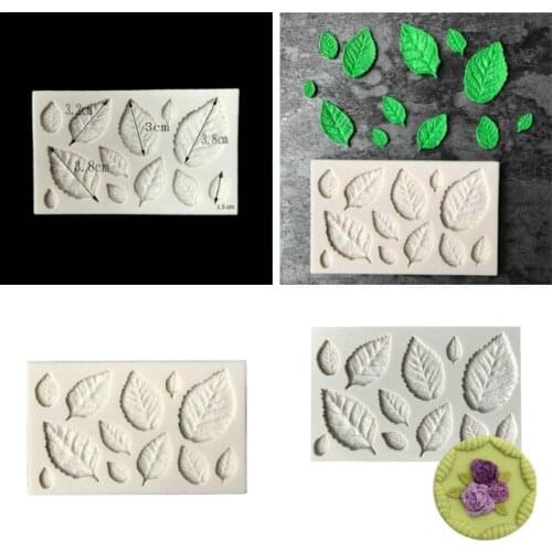A variety of leaf silicone mold for cake decoration silicone mold DIY chocolate/fudge kitchen baking products 1PCS/10x6.5cm