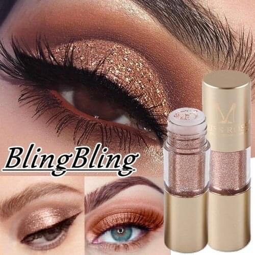 1 Piece Fashion Metallic Shiny Eyes Eyeshadow Waterproof Glitter Liquid Eye Makeup Womens Makeup Eyeshadow