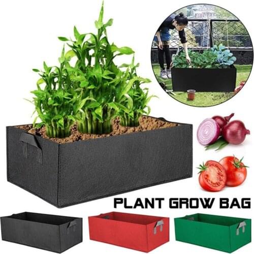 2021 New Fabric Raised Garden Bed Rectangle Breathable Planting Container Grow Bag Cultivation bag planting bucket seedling bag