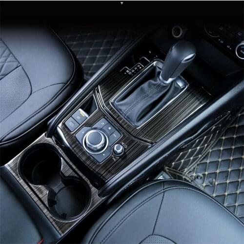 Auto Gear Panel Stainless Steel Decoration Car Covers For MAZDA CX-5 CX5 2017 2018 AT Automatic Gearbox Car Styling
