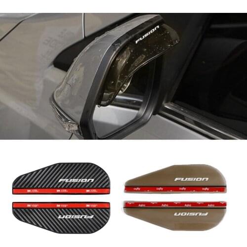 Car Rearview Mirror Rain Eyebrow Rain Shield Shade Protector Cover for Ford FUSION Accessories Car Styling