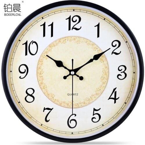 Silent China Wall Clock Mechanism Vintage Nordic Wall Clock Classic Simple Chinese Style Wall Clock Home Decor Flowers design