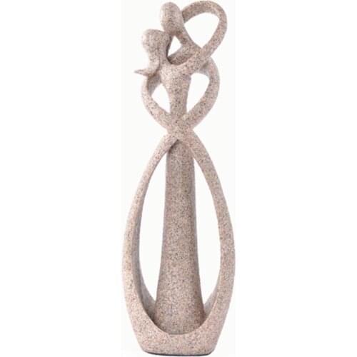 BUF Home Decor Fashion Abstract Kissing Couple Ornaments Resin Statues Handmade Sculpture Wedding Gifts Decoration Accessories