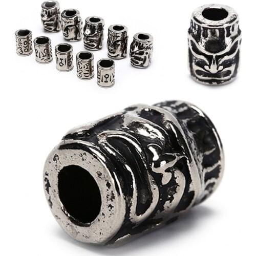 2020 New 5Pcs Paracord Beads Metal Charms Skull For Paracord Bracelet Accessories Survival,DIY Pendant Buckle for Knife Lanyards