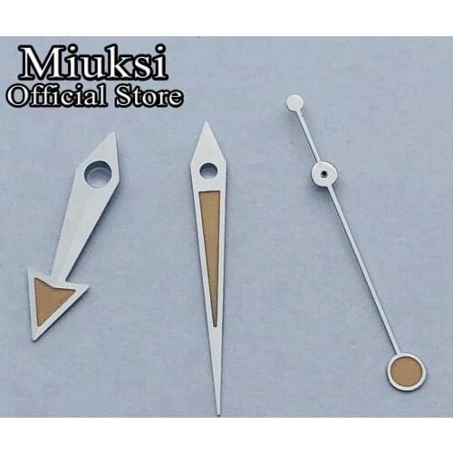 Miuksi watch hands luminous hands fit ETA 2824 2836 Miyota 8215 8205 821A Mingzhu DG 2813 3804 Seagull ST1612 movement