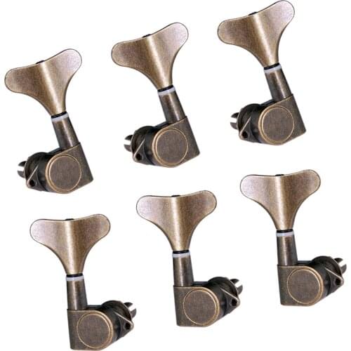 Zinc Alloy Bronze Bass Tuning Pegs Machine Heads Bass Tuners 3R3L