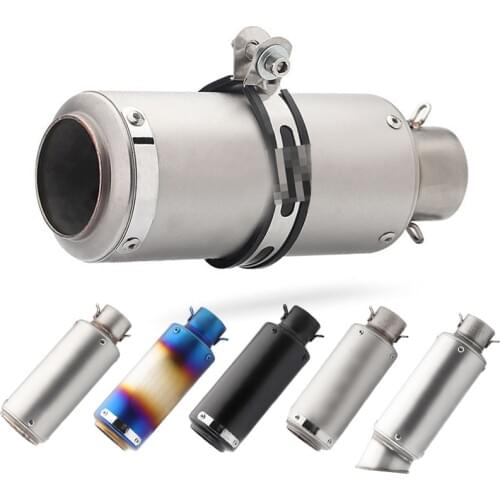 51mm/60mm motorcycle pipe Muffler with DB killer escape moto sc for R6 GSXR1000 R25 MT07 CBR1000 cb650f gsxr250