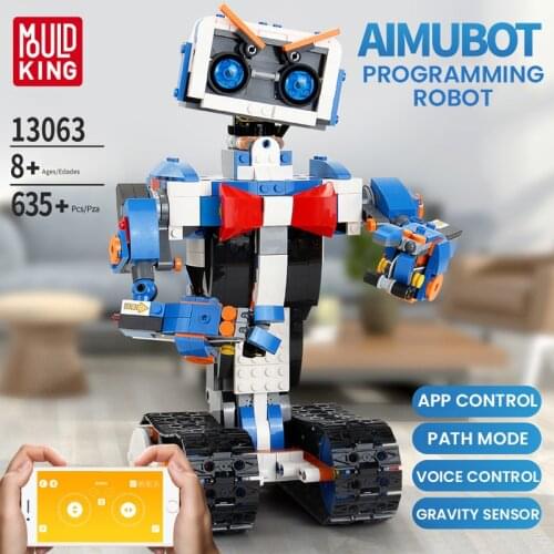 Toys MOULD KING 13063 Creative STEM Building Block Robot Kit Learning Toy with APP Remote Control for Children Boys Girls Gift