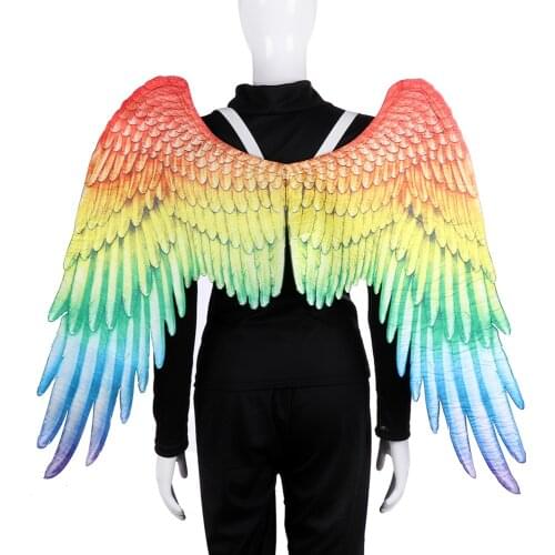 Angel Wings Rainbow Wings Halloween Carnival Cosplay Party Party Photo Dress Up Clothing Accessories Party Props Wings