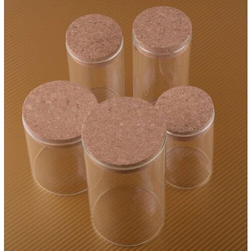 LETAOSK Glass Kitchen Canister Snack Sugar Tea Storage Container Jar Bottle Transparent with Cork Kitchen Accessories