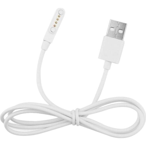 Magnetic Charging Cable USB 2.0 Male to 4 Pin Pogo Magnetic Charger Cable Cord For Smart Watch GT88 G3 KW18 Y3 KW88 GT68