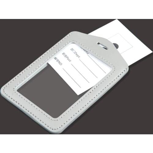 Multi-Color ID Wallet Double-Sided Transparent License Holder for Credit Card Student Bus Access Chest Card Hang Tag