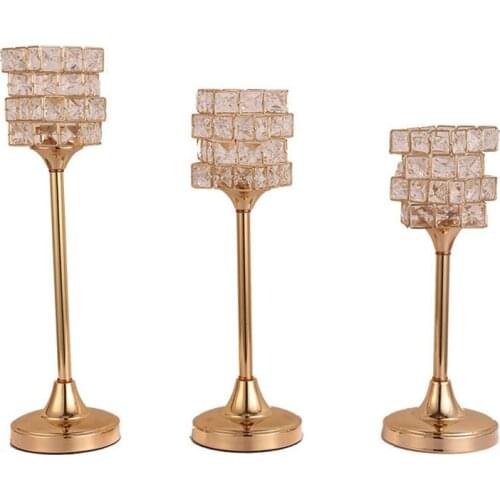 NatureBell Decorative Crystal Candlesticks