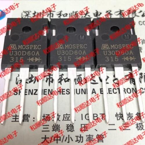 Original New / 2pcs / U30D60A TO-247 600V 30A