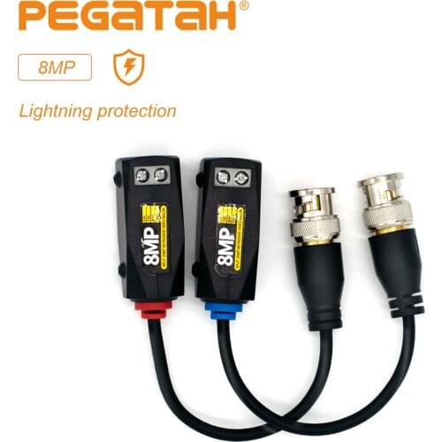 8MP HD Passive Video Balun 8MP 5MP 1080P Transmission Twisted Pair Transmitter cctv cable for AHD/CVI/TVI Video Signal