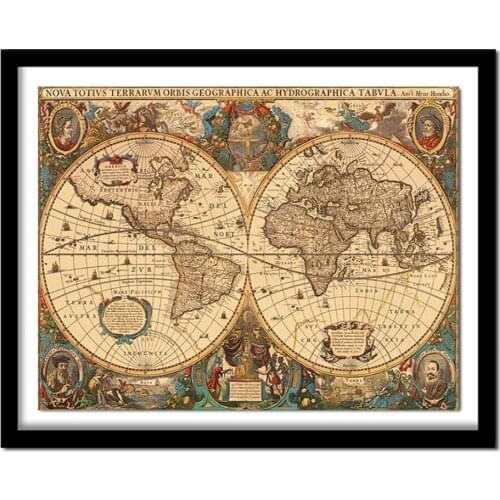 Full Square drill 5D DIY Diamond embroidery map of the world Diamond Painting Cross Stitch Rhinestone home decor
