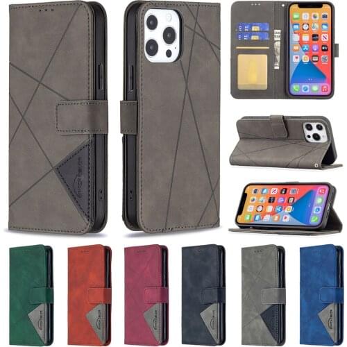Luxury Leather Flip Phone Bags for iPhone 13 12 Mini 11 Pro Max SE 2020 6 7 8 Plus XR X XS Wallet Stand Case Shockproof Cover
