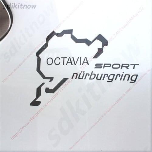 Nurburgring Sticker Sports Racing Windows Decal Car Styling For Skoda Octavia A5 A7 RS Fabia Superb Rapid VRS Yeti Accessories