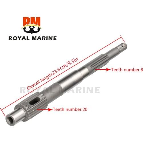 683-45611-00 Propeller Shaft For Yamaha Parsun Powertec 9.9HP 15HP Outboard MotorParts 2 Stroke 683-45611-00 or F15-06070001