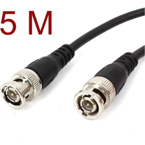 5M/15feet CCTV Video Camera DVR Male to Male BNC Connector Coaxial Cable NEW