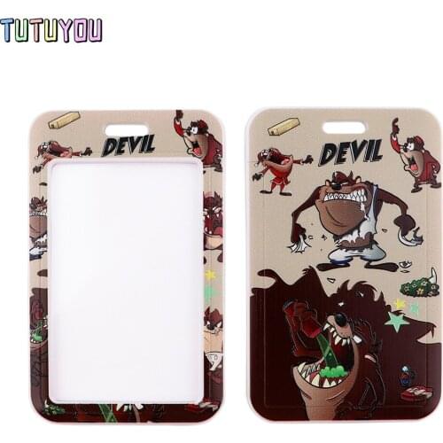 1pcs PC2904 Funny Cartoon Monster Bank Credit Card Holder Wallet Bus ID Name Work Card Holder For Student Child Friend