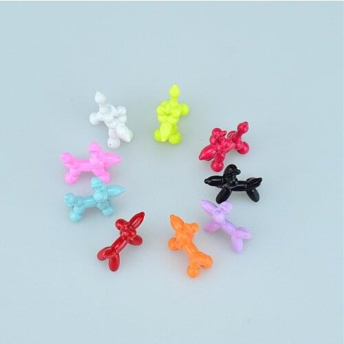 Multicolor paint balloon dog pendant new creative cartoon balloon dog pendant men and women couple necklace jewelry wholesale